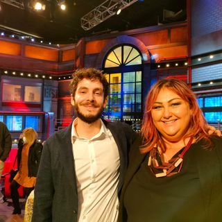 Fabiana con l'attore Alessandro Sperduti