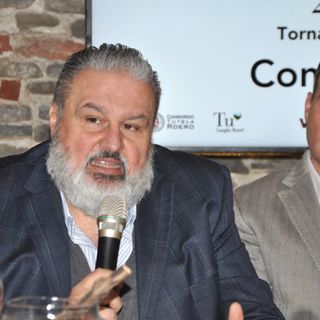 Matteo Ascheri, presidente del Consorzio Barolo Barbaresco, qui con Francesco Monchiero, alla guida del Consorzio Roero, i due enti impegnati nell'organizzazione di Grandi Langhe