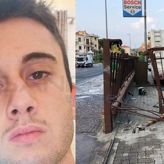 Matteo Muratore, 19 anni. A destra il luogo dell'incidente