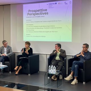 Da sinistra, Roberto Fiori, Patrizia Sandretto Re Rebaudengo, Luca Mercalli e Gino Gianuizzi Da sinistra, Roberto Fiori, Patrizia Sandretto Re Rebaudengo, Luca Mercalli e Gino Gianuizzi