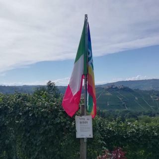 A Serralunga d'Alba è tornata la Vendemmia Tricolore. "Un modo per diffondere un messaggio di pace"