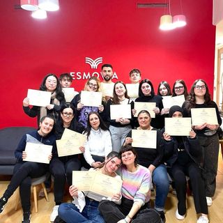 Gli studenti dei corsi serali dell'istituto"Piera Cillario Ferrero" di Alba a Valencia