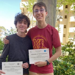 Pietro Milano e Michele Gomba, gli studenti premiati