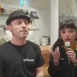 Un'immagine dell'intervista a Gelaaati di Marco realizzata da Renata Cantamessa, la Fata Zucchina