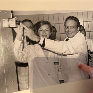 Una foto storica dall'album di Michele Ferrero e Maria Franca Fissolo pubblicata sul profilo Facebook del giornalista Mario Calabresi