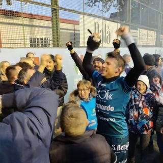 I festeggiamenti dopo il punto finale