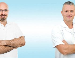 Gli osteopati Fabio Ratto e Massimo Grasso