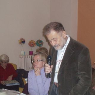 Il Prof. Antonio Scommegna tra i relatori della serata