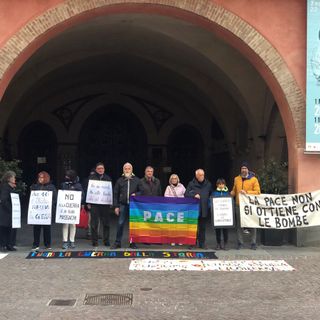 Presidio permanente per la pace: i primi volontari che hanno dato il via all'iniziativa pro Ucraina