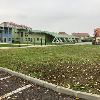 L'area retrostante la scuola media Moretta ad Alba