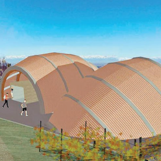 Il render di come sarà indicativamente la parte esterna della struttura che ospiterà il nuovo centro a Cissone