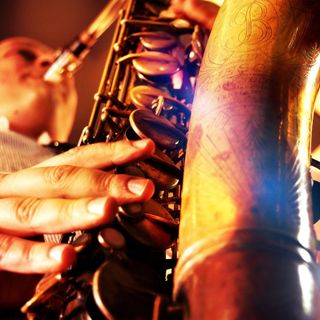 Il saxofonista Gianni Virone, direttore della serata