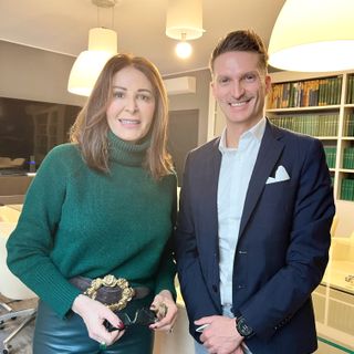 Giorgio Proglio, CEO e fondatore dell'App TabUi, insieme a Daniela Santanchè, Ministro del Turismo