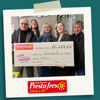 Valentina di Alba vince il superpremio da 10.000 euro: il lieto fine del concorso “100 Negozi Vincenti!”