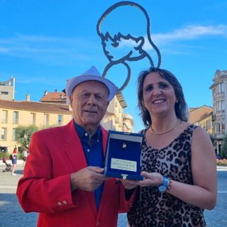 Silvia Gullino e Luigi d’Alba con la Brigna d’Or