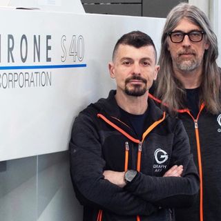 La Graph Art di Manta inaugura la nuova macchina da stampa Komori Lithrone S40