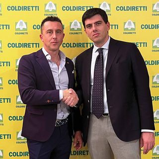 Da sinistra: Enrico Nada, presidente di Coldiretti Cuneo, e Francesco Goffredo, direttore di Coldiretti Cuneo
