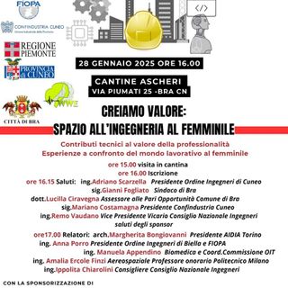 Ordine degli ingegneri di Cuneo: "Creiamo valore dando spazio alla professionalità femminile"