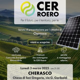 Il progetto CER Roero svela a Cherasco “il valore dell’energia sostenibile”