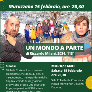 A Murazzano la proiezione della commedia "Un mondo a parte" per riflettere sull'importanza della scuola