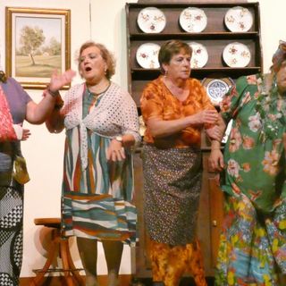 Una scena della brillante commedia "L'ardità 'd magna Ninin"