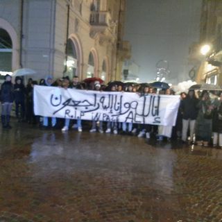 Corteo commemorativo per Gallib Ali