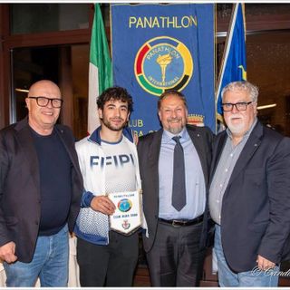 Il Panathlon Club Alba premia Alessandro Barbero, talento albese del powerlifting