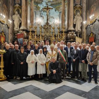 In foto la celebrazione in onore del Cottolengo, a Bra