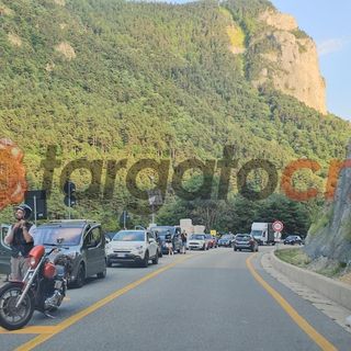 Immagine di repertorio lato Francia tunnel di Tenda in valle Roja Immagine di repertorio lato Francia tunnel di Tenda in valle Roja