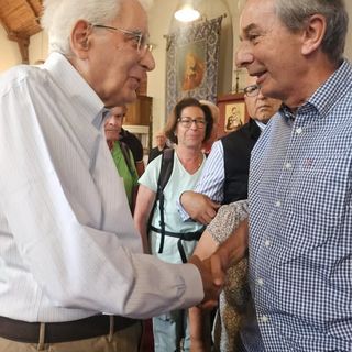 La foto del saluto con Mattarella postata dal sindaco di Bra Gianni Fogliato