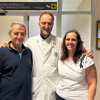 Il professor Renato Romagnoli e i genitori del ragazzo