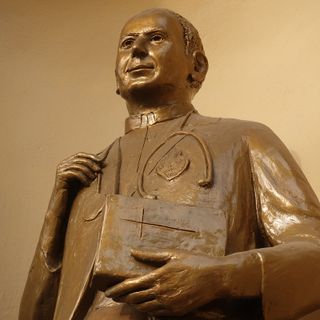 Statua del beato fratel Luigi Bordino, santuario antico della Madonna dei fiori di Bra