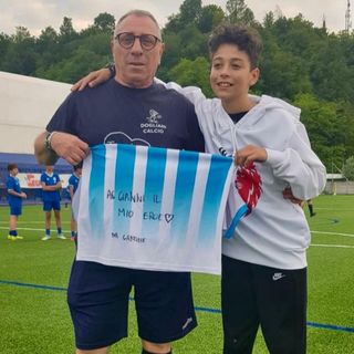 La foto del primo incontro tra Gianni Spinosa e Gabriele Brizio La foto del primo incontro tra Gianni Spinosa e Gabriele Brizio