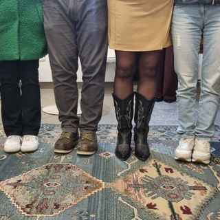 La prospettiva della serata di Albedo sulle calzature La prospettiva della serata di Albedo sulle calzature