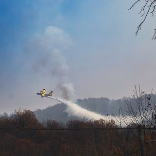 Il Canadair in azione