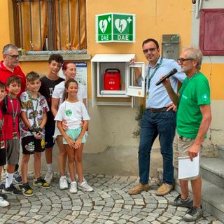Alba: inaugurato il nuovo defibrillatore a Scaparoni in occasione della terza edizione di Scaparoni Adventure