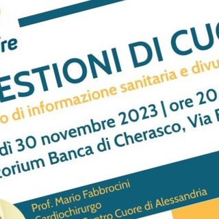 All’Auditorium Banca di Cherasco, in frazione Roreto, “Questioni di cuore”