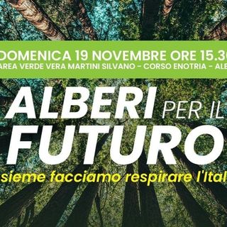 "Alberi per il futuro": in corso Enotria ad Alba l'evento promosso dall'associazione Luigi Parruzza