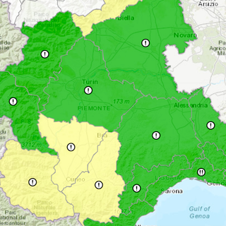 Nuove nevicate a quote  collinari: allerta gialla  sul Piemonte meridionale