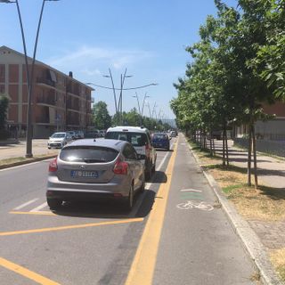La pista ciclabile di corso Europa (archivio)
