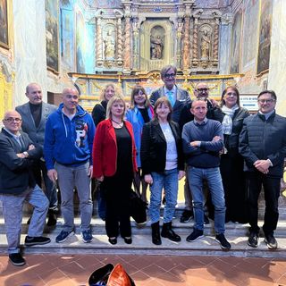 Il collettivo dei protagonisti della mostra Albarte Animus Il collettivo dei protagonisti della mostra Albarte Animus