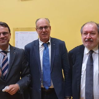 L’assessore regionale Andrea Tronzano e i presidenti Diego Pasero (Astra Cuneo), Guido Nicolini (Confetra nazionale)