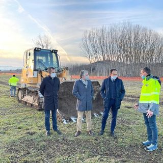 Lo scorso 26 gennaio l'arrivo delle ruspe sul cantiere  per il completamento dell'Asti-Cuneo
