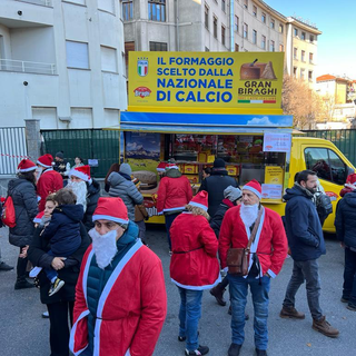 Biraghi ha supportato il raduno dei Babbi Natale per i bimbi del Regina Margherita di Torino