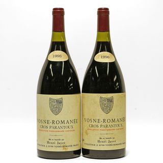 Base d’asta a 36mila euro per il lotto composto da due magnum di Vosne-Romanée Cros Parantoux 1996 Henri Jayer