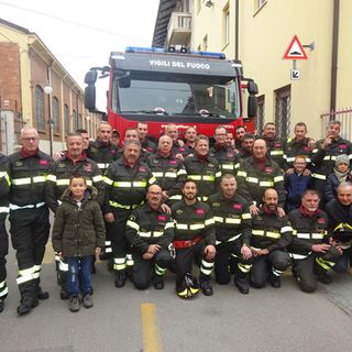 I volontari in servizio nel distaccamento braidese dei Vigili del Fuoco
