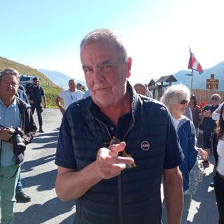 Il ministro degli Affari regionali e dell’Autonomia Roberto Calderoli alla recente festa della Lega di Pian della Regina