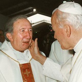 Don Giussani con Papa Wojtyła
