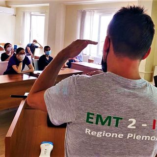 I sanitari dell'EMT2 in missione in Armenia
