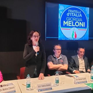 Federica Barbero al convegno "Cuneo chiama il Piemonte, il Piemonte chiama l'Europa", a Borgo San Dalmazzo